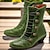 Χαμηλού Κόστους Μπότες αστραγάλου-Γυναικεία Μπότες Μπότες με κουμπί Bullock Παπούτσια Μεγάλα Μεγέθη ΕΞΩΤΕΡΙΚΟΥ ΧΩΡΟΥ Καθημερινά Συμπαγές Χρώμα Μποτάκια μποτάκια Χειμώνας Γατίσιο Τακούνι Στρογγυλή Μύτη Κομψό Βίντατζ Μοντέρνα Φο Δέρμα