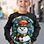voordelige 3D hoodies en sweatshirts voor jongens-Jongens 3D Sneeuwpop Sweatshirt Pullover Lange mouw 3D-afdrukken Lente Herfst Modieus Streetwear Stoer Polyester Kinderen 3-12 jaar Strakke ronde hals Buiten Casual Dagelijks Normale pasvorm
