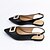 cheap Women&#039;s Flats-Women&#039;s Flats Mules Slip-Ons Plus Size Loafer Mules Soft Shoes Daily Flat Heel Pointed Toe Elegant Fashion Comfort Faux Leather Ankle Strap Black