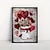 Недорогие Ботанические отпечатки-Винтажное настенное искусство на День Святого Валентина, холст, сердечки, красные розы, принты и постеры, фотографии, декоративная тканевая живопись для гостиной, фотографии без рамки