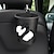 abordables Rangements pour voiture-Poubelle de voiture panda de dessin animé, sac poubelle de voiture, fournitures d&#039;intérieur de voiture, sac de rangement suspendu au dos du siège de voiture