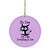 cheap Event &amp; Party Supplies-1pc Cat Car Hanging Ornament 2D Acrylic Round Cat Letter Ornament It&#039;s Fine I&#039;m Fine Everything Is Fine