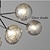 Недорогие Люстры-спутники-9-Light 110 cm Дизайн фонаря Остров дизайн Подвесные лампы Медь Стекло Художественный Стильные Латунь Современное Северный стиль 110-120Вольт 220-240Вольт