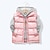 cheap Outerwear-Kids Unisex Vest Coat Outerwear Solid Color Letter Sleeveless Coat School Cool Adorable Daily Colorful disposable vest-blue Colorful disposable vest-pink Colorful disposable vest-sky blue Spring Fall