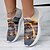 cheap Graphic Print Shoes-Women&#039;s Sneakers Slip-Ons Print Shoes Animal Print Plus Size Outdoor Daily Cat 3D Flat Heel Fashion Casual Tissage Volant Yellow Red Blue