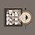 Недорогие Бра-Настенный светильник с часами 40/60/70/80 см, украшение для дома, современные светодиодные настенные светильники, совместимые с кабинетом, гостиной, прикроватной тумбочкой, спальней, 110-240 В