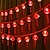 billiga LED-ljusslingor-1 st tofs röd lyktsnöre 1,5 m/4,9 fot kinesisk stil nyår dekoration innergård dekoration galleria dekoration