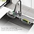 cheap Storage &amp; Organization-Adjustable Silicone Sponge Holder, Faucet Water Catcher Mat, 2 IN 1 Absorbent Faucet Splash Mat, Draining Faucet Water Catcher Mat, Sponge Holder Over Faucet Sink Organizer, Kitchen Bathroom Sink Acce