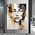 cheap People Paintings-100% Large Hand Painted Wall Art Figure Abstract Textured Painting Woman Painting Orange Texture Painting Woman Abstract Painting Textured Wall Art Home Decoration Decor ready to hang or canvas