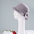 ieftine Pălării Party-pălării 100% lână melon / cloș pălărie găleată pălărie floppy nuntă ocazional nuntă elegantă cu bowknot culoare pură căciulă pentru cap