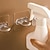 voordelige Badkamergadgets-1 stuks doorzichtige plastic zelfklevende haken voor aan de muur gemonteerde gordijnroeden en lotiondispensers - eenvoudig te installeren en handig opbergrek