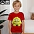 tanie chłopięce koszulki 3D-Dla chłopców 3D Kreskówki T-shirt Koszule Krótki rękaw Druk 3D Lato Aktywny Sport Moda 100% bawełna Dzieci 3-12 lat Półgolf Na zewnątrz Codzienny Regularny
