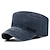 ieftine Pălării Bărbați-Unisex Bască Flat Șapcă de baseball Cap militar Pălărie de cadet Negru Albastru Marin Închis Poliester Modă Epocă Casual minimalism În aer liber Vacanță Simplu Ajustabile Modă