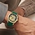お買い得  機械式腕時計-男性 機械式時計 贅沢 大きめ文字盤 ファッション ビジネス スケルトン 自動巻き 光る 防水 シリコーン 腕時計