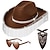 baratos acessórios para cabine de fotos-Strass cowgirl chapéu glitter chapéu de cowboy brilhante chapéu de cowboy masculino feminino cosplay festa traje