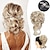 cheap Jewelry &amp; Accessories-Messy Bun Hair Piece Long Wavy Tousled Updo Hair Bun Extensions Wavy Hair Wrap Ponytail Hairpieces Hair Scrunchies with Elastic Hair Band for Women Girls with U-shaped Clip Hair Styling Accessories