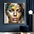 billige Personmalerier-fargerik jente ansikt lerret veggkunst håndmalt kvinne portrett lerret veggdekor abstrakt jente ansiktsmaling lerret rom dekor hjemmeinnredning uten ramme