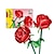 abordables Jouets de Construction-Cadeaux pour la fête des femmes, petites particules compatibles avec la série de roses à fleurs assemblées 40460, cadeau pour petite amie adulte, bouquet de fleurs, blocs de construction, pour la