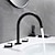 billige Armaturer til badeværelset-Håndvasken vandhane - Udbredt Galvaniseret Udspredt To Håndtag tre hullerBath Taps