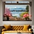 preiswerte Landschaftsdrucke-Landschafts-Wandkunst-Leinwand, falsches Fenster, Frühlingslandschaft, Drucke und Poster, Bilder, dekorative Stoffmalerei für Wohnzimmer, Bilder ohne Rahmen