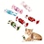 preiswerte Hundespielsachen-2 Stück, zufällige Farbe, Weihnachtsbonbon-Design, Haustier-Plüschtier, kaubar, langlebiges Katzenspielzeug für Katzen- und Hundebedarf
