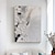 お買い得  抽象画-グレーと白の抽象アート手作り油絵侘び寂び壁アートグレーミニマリスト絵画 3d テクスチャアクリル絵画家の壁の装飾
