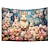 abordables animaux tentures-Lapin amuse tapisserie suspendue art mural grande tapisserie décor mural photographie toile de fond couverture rideau maison chambre salon décoration