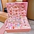 abordables accesorios de fotomatón-Versión coreana de accesorios para el cabello rosa para niños, conjunto con caja de regalo, tarjeta para el cabello de princesa para niña, sombreros para niña, joyería para bebé, cumpleaños