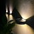 お買い得  屋外用ウォールライト-ソーラーウォールライト屋外防水壁洗浄ライトガーデンステップフェンス壁中庭防水景観装飾 1pc