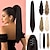 זול קוקו-סיומת קוקו cephermer 22 אינץ&#039; 24 אינץ&#039; ארוך גלי קליפס טופר ישר בתוספות שיער תוספות שיער סינטטי במראה טבעי לנשים שחור חום