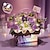 Χαμηλού Κόστους Τουβλάκια-δώρα για την ημέρα της γυναίκας νέο δομικό στοιχείο λουλούδι τριαντάφυλλο δομικό στοιχείο παιχνίδι μαγική σκόνη φορητό μπουκέτο λουλούδι κουτί δώρου σειρά δώρα για κορίτσια ημέρα του Αγίου Βαλεντίνου