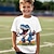 billige drenges 3d t-shirts-Drenge 3D Dinosaurus T-shirt Skjorte Kortærmet 3D-udskrivning Sommer Forår Aktiv Sport Mode Polyester Børn 3-12 år Rund hals udendørs Afslappet Daglig Regulær