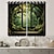 billige Gardiner-2 paneler landskab skov gardin gardin mørklægningsgardin til stue soveværelse køkken vindue behandlinger termisk isoleret rum mørklægning