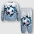 cheap Boy&#039;s 3D Sets-Boys 3D Football Sweatshirt &amp; Sweatpants Set Long Sleeve 3D Printing Spring Fall Active Fashion Cool Polyester Kids 3-12 Years Crew Neck Outdoor Street Vacation Regular Fit