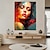 cheap People Paintings-Hand Painted Wall Art Colorful Woman Face oil painting Wall Art Painting Abstract Female Face painting  Home Decor Girl Portrait picture Home Decoration ready to hang or canvas