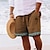 baratos Shorts gráficos masculinos-Homens Calção Shorts de verão Shorts de praia Com Cordão Cintura elástica Impressão 3D Gráfico Coqueiro Geometria Respirável Macio Curto Casual Diário Feriado Roupa de rua Havaiana Branco Azul