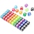levne hry a příslušenství-50 kusů barevných kostek 6stranné kostky pro stolní hry 14mm kostky pro výuku matematiky kostky do třídy