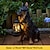 preiswerte Skulpturen- und Landschaftsbeleuchtung-Hund Solarleuchten im Freien wasserdicht Hund Garten Dekor Solar Gartenleuchten im Freien wasserdicht Dekoration Landschaft Anordnung Rasen Lampe Outdoor Ornamente