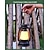 abordables Lampes de poche et lumières de camping-Lanterne cheval rétro à 3 LED couleur, lumière suspendue à gradation continue, solaire, rechargeable, pour camping en plein air
