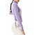 cheap Women&#039;s Sportswear-Women&#039;s Zip Up Sweatshirt Running Jacket Running Shirt Solid Color Yoga Fitness Drawstring Full Zip Thumbhole Lavender Purple Green High Elasticity Spring &amp;  Fall