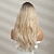 cheap Synthetic Trendy Wigs-Long Blonde Wig with Bangs Long Curly Wavy Blonde Wig for Women Mixed Blonde Long Synthetic Wig