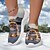 billiga Grafiska tryckskor-Dam Sneakers Slip-Ons Tryck skor Skriv ut skor Plusstorlekar Utomhus Dagligen Katt 3D Platt klack Mode Ledigt Flygande vävning Gul Röd Blå