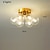 billiga Globdesign-modern infälld taklampa guld antik mässing 6-lamps armatur mitten av århundradet glasklot ljuskrona koppar taklampa taklampa för vardagsrum sovrum matsal kök