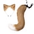 ieftine Karnevalske nošnje-urechi de pisică și lup costum de cosplay coadă de animal din blană artificială clemă de păr toaletă de halloween bentita din piele set de coadă pentru martie gras