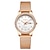 お買い得  クォーツ腕時計-女性 クォーツ ミニマリスト スポーツ ビジネス 腕時計 防水 ステンレス 腕時計