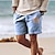 Недорогие Мужские шорты с графическим рисунком-мужские хлопковые шорты летние шорты пляжные шорты с принтом на шнурке эластичная талия солнцезащитный комфорт дышащие короткие для отдыха на природе смесь хлопка гавайский повседневный черный