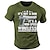 cheap Men&#039;s Graphic T Shirt-Letter Pistol Black White Army Green T shirt Tee Men&#039;s Graphic Cotton Blend Shirt Sports Classic Shirt Short Sleeve Comfortable Tee Sports Outdoor Holiday Summer Fashion Designer Clothing S M L XL