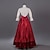 economico Vestiti-Vittoriano Rinascimentale Costume Per donna Completi Red + Golden Vintage Cosplay 50% cotone / 50% poliestere Manica a 3/4 A palloncino