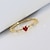 זול טבעות-טבעת חתונה לְחַבֵּב כסף זהב סגסוגת לב אלגנטית אופנתי סגנון חמוד 1 pc