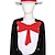 billiga Film- och TV-kostymer-Katten i hatten Katt Cosplay-kostym Pojkar Flickor Film-cosplay Animé Flickor Pojkar Halloween Maskerad Trikot / Onesie Klänning Hatt